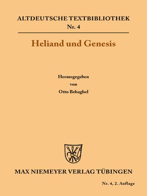 cover image of Heliand und Genesis